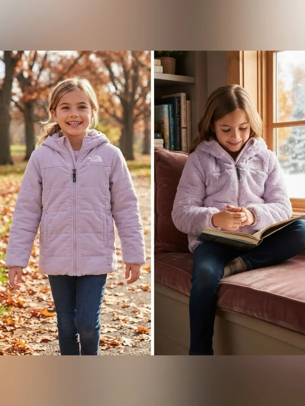 NWT❤️The North Face Girls’ Printed Reversible Mossbud Parka szXL(14/16)
